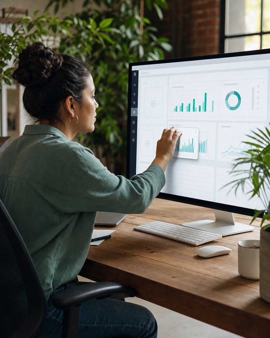 Sumando modulos en un dashboard en pantalla